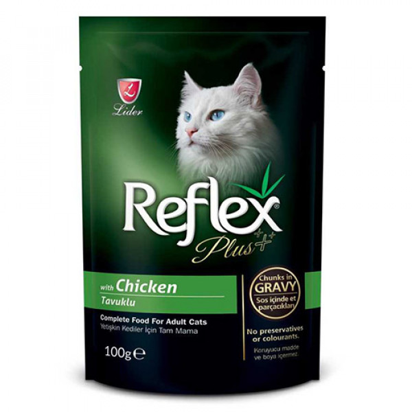 Reflex Plus 100 Gr Tavuklu Yetişkin | Yetişkin Kedi Maması