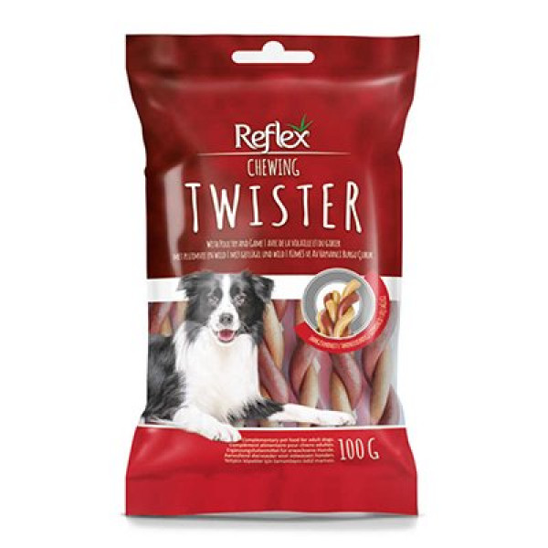 Reflex 100 Gr Chewing Dog Twister Av Hayvanlı | Köpek Atıştırmalık Ödül Maması