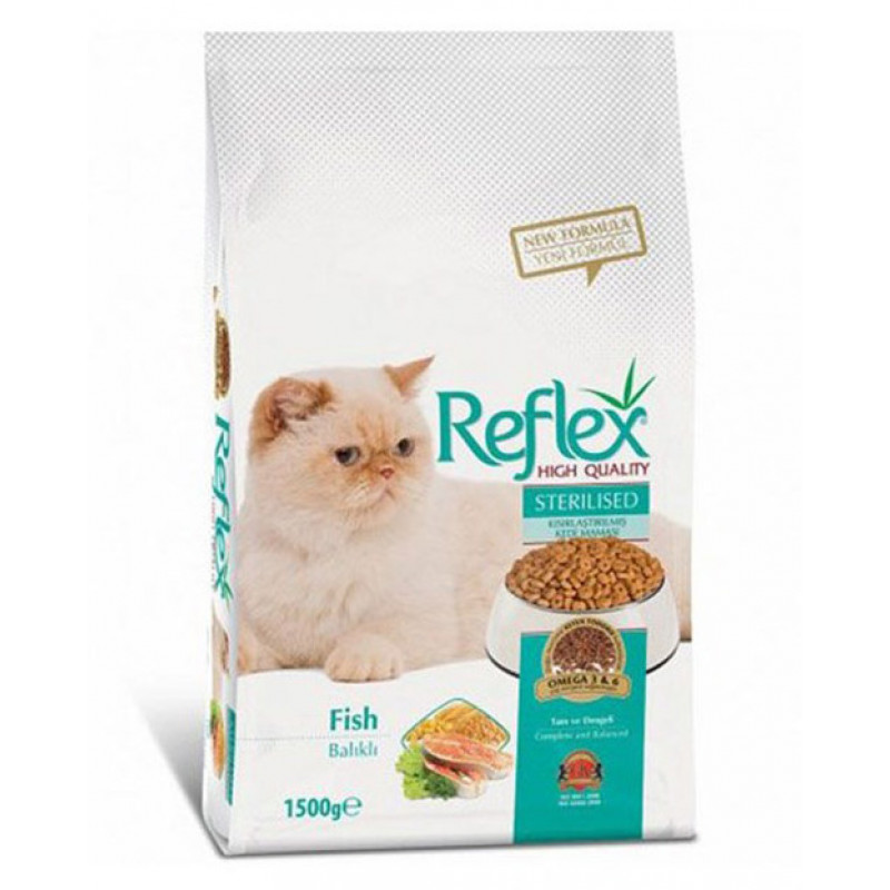 Reflex Balıklı Yetişkin Kısırlaştırılmış 1,5 Kg | Kısırlaştırılmış Kedi Maması Reflex Balıklı Yetişkin Kısırlaştırılmış 1,5 Kg | Kısırlaştırılmış Kedi Maması