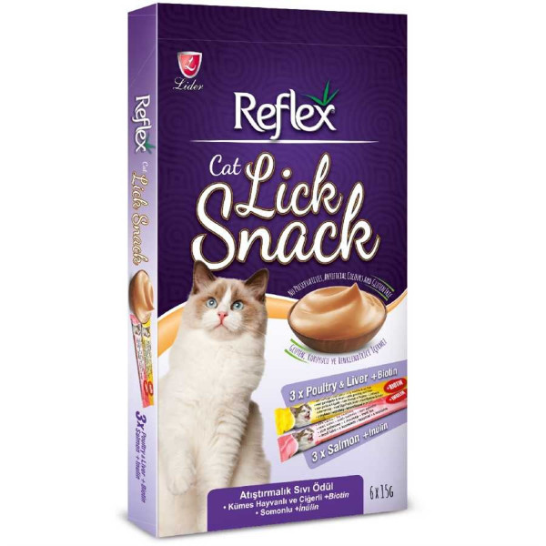 Reflex 6 Adet Likit Snack 15 Gr | Kedi Sıvı Ödül Maması