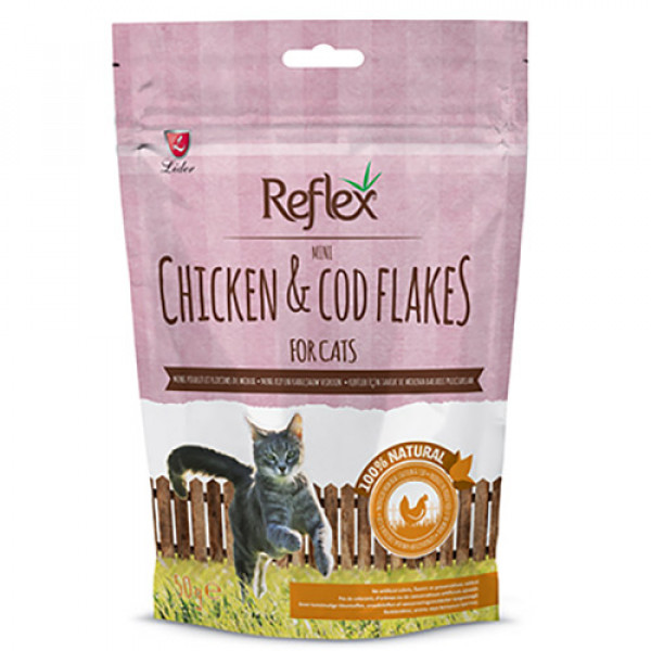 Reflex 50 Gr Tavuklu ve Morina Balıklı Gevrek | Kedi Fileto Ödül Maması