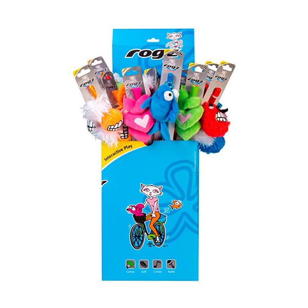 Rogz 25 Adet Catz Teaser Karışık Peluş Olta | Kedi Oltası
