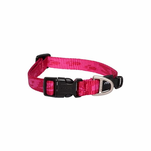 Rogz L Alpinist Halsband Desenli Boyun Tasması Pembe 34x56 Cm | Köpek Boyun Tasması