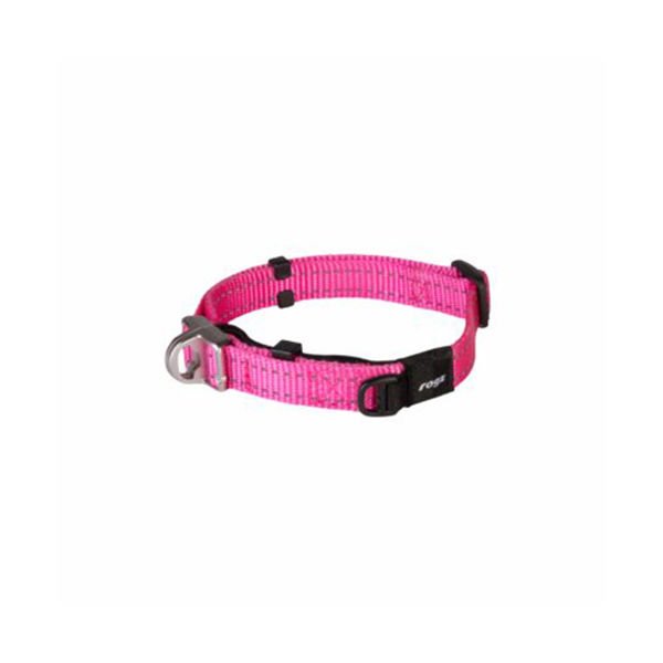 Rogz L Utility Safety Halsband Güvenlikli Dokuma Boyun Tasması Pembe 2x33-48 Cm | Kedi Boyun Tasması