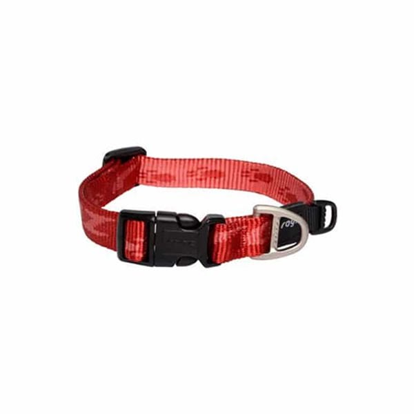 Rogz M Alpinist Halsband Desenli Boyun Tasması Kırmızı 26x40 Cm | Köpek Boyun Tasması
