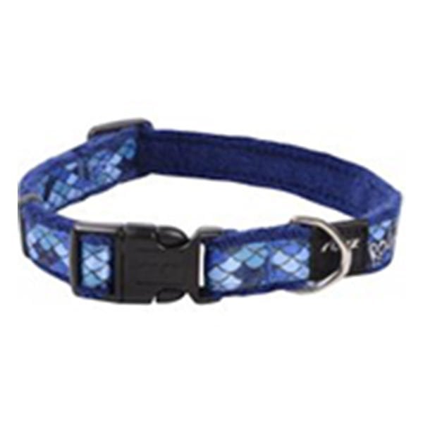 Rogz M Fashion Halsband Karışık Desenli Boyun Tasması Mavi 1,6x26-40 Cm | Köpek Boyun Tasması