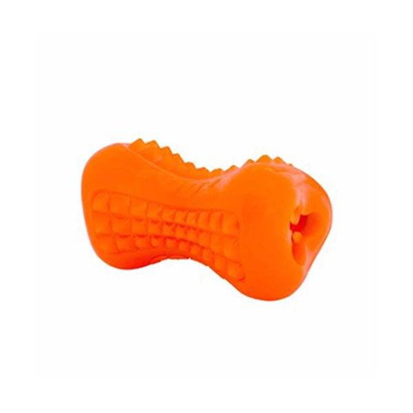 Rogz M Toyz Yumz Treat Plastik Diş Bakım ve Çiğneme Turuncu 11,5 Cm | Köpek Çiğneme