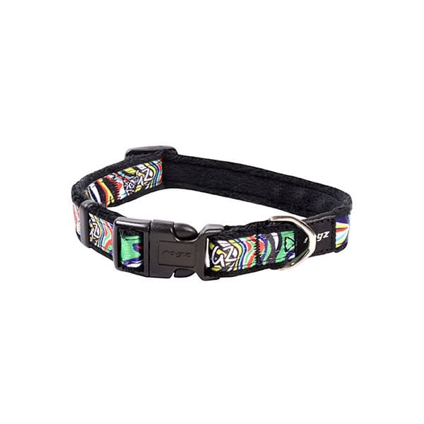 Rogz S Fashion Halsband Karışık Desenli Boyun Tasması Siyah 1,1x20x31 Cm | Köpek Boyun Tasması