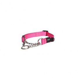XL Utility Control Chain Halsband Kontrol Zincirli Boyun Tasması Pembe 2.5x45-70 Cm | Köpek Boyun Tasması