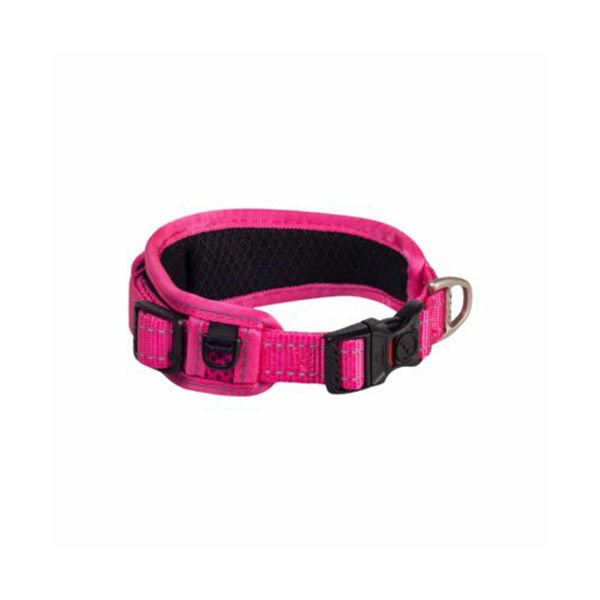 Rogz XL Utility Gevoerde Halsband Dolgulu Boyun Tasması Pembe 2,5x37-54 Cm | Köpek Boyun Tasması