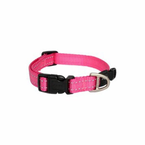 Rogz XL Utility Halsband Dokuma Boyun Tasması Pembe 2,5x43-70 Cm | Köpek Boyun Tasması