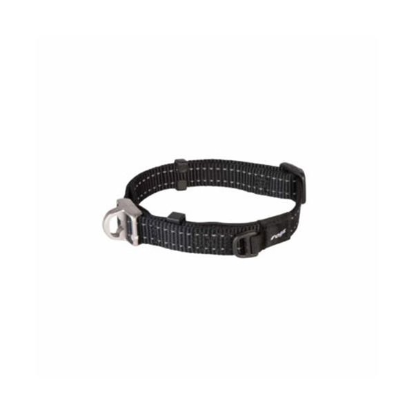 Rogz XL Utility Safety Halsband Güvenlikli Dokuma Boyun Tasması Siyah 2,5x42-66 Cm | Kedi Boyun Tasması