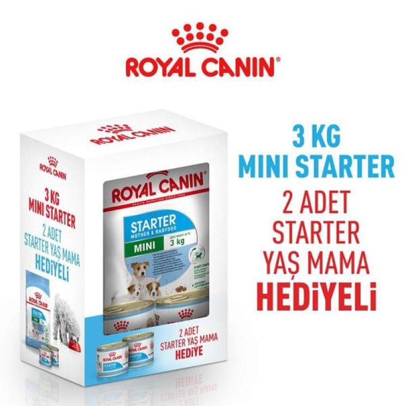 Royal Canin 3 Kg+2 Konserve Hediyeli Mini Starter | Yavru Köpek Kuru Maması Royal Canin 3 Kg+2 Konserve Hediyeli Mini Starter | Yavru Köpek Kuru Maması