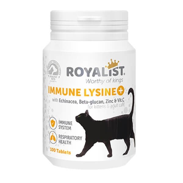 Royalist 100 Adet Immune Lysine Bağışıklık Sistemi Güçlendirici Tablet | Kedi Vitamin Ve Tableti