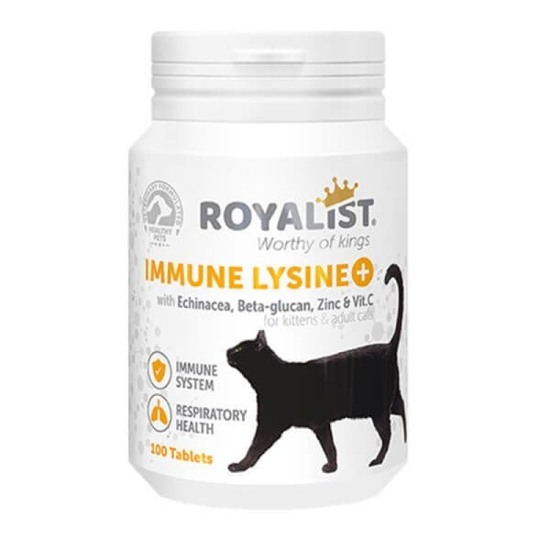 Royalist 100 Adet Immune Lysine Bağışıklık Sistemi Güçlendirici Tablet | Kedi Vitamin Ve Tableti Royalist 100 Adet Immune Lysine Bağışıklık Sistemi Güçlendirici Tablet | Kedi Vitamin Ve Tableti