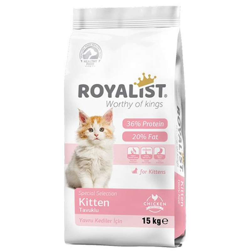 Royalist 15 Kg Premium Kitten Tavuklu Yavru | Yavru Kedi Kuru Maması Royalist 15 Kg Premium Kitten Tavuklu Yavru | Yavru Kedi Kuru Maması