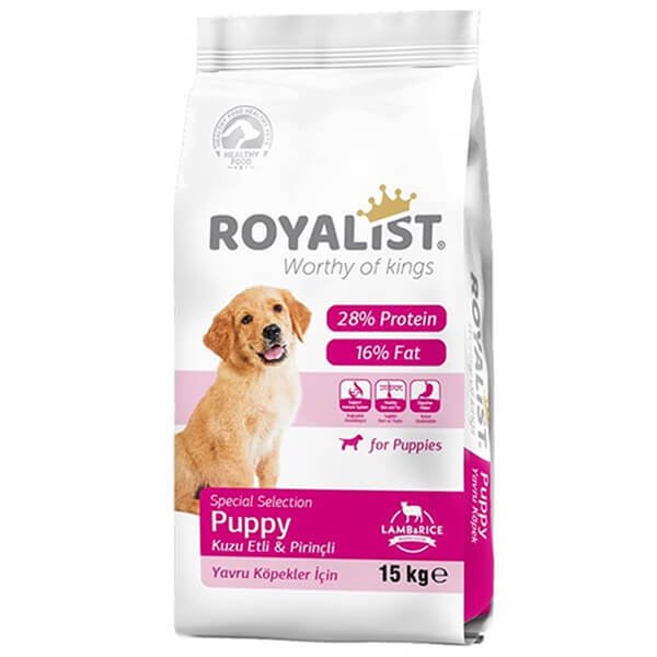Royalist 15 Kg Premium Kuzu Etli ve Pirinçli Yavru | Yavru Köpek Kuru Maması