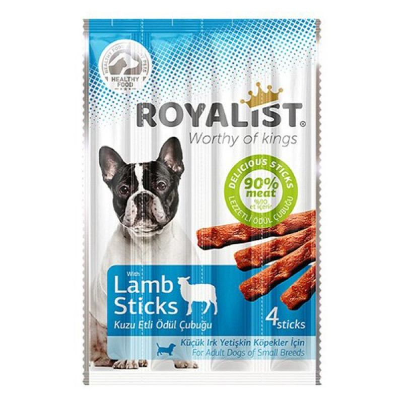 Royalist 20 Gr Küçük Irk Kuzu Etli Sticks Yetişkin | Köpek Kemik Ödül Maması