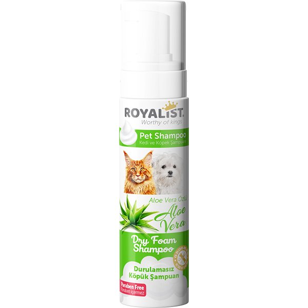 Royalist 200 Ml Aloe Vera Özlü Yavru Köpekler İçin Köpük Şampuan | Köpek Şampuanı