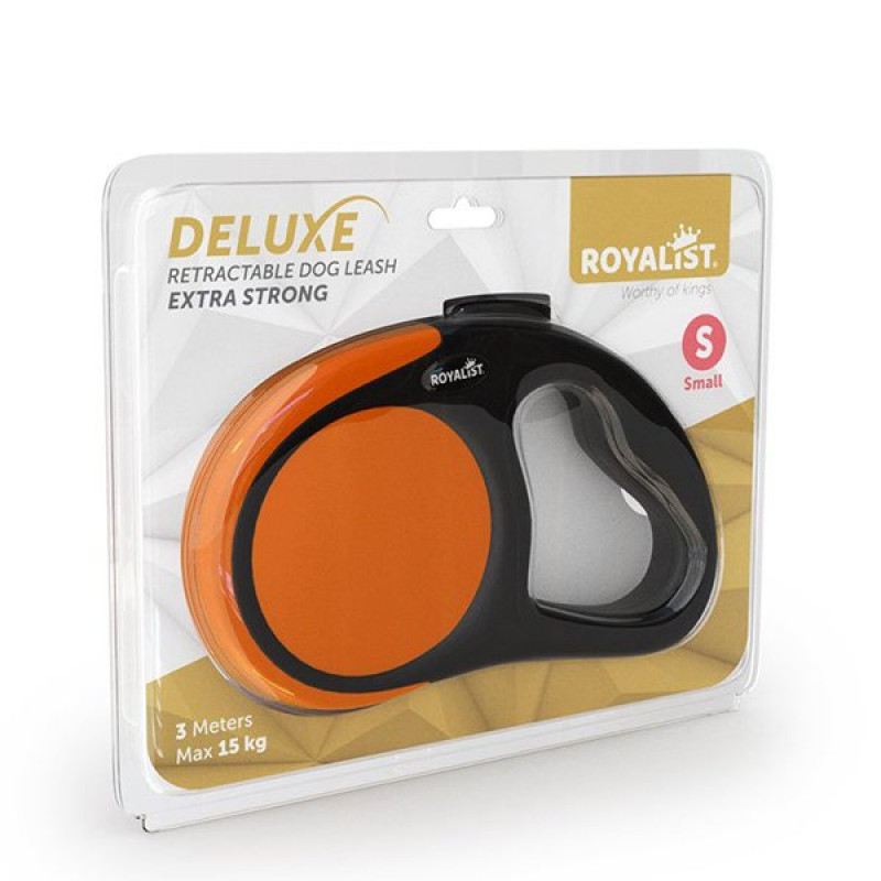 Royalist 3M Deluxe Extra Strong Otomatik Gezdirme Turuncu Small | Köpek Gezdirme Tasması Royalist 3M Deluxe Extra Strong Otomatik Gezdirme Turuncu Small | Köpek Gezdirme Tasması