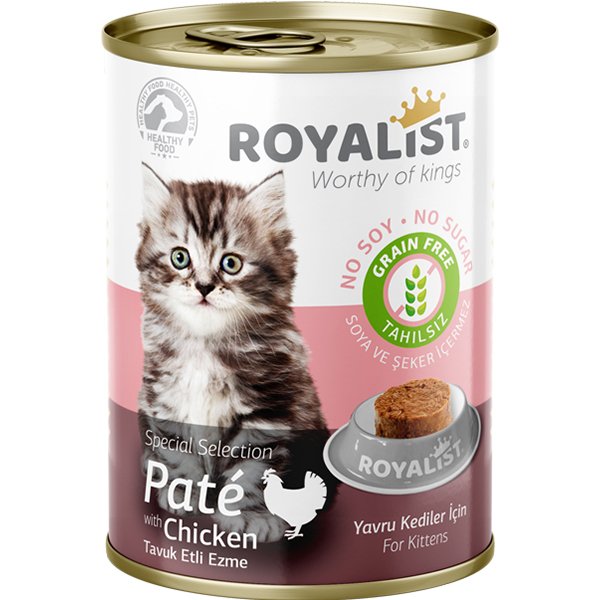 Royalist 400 Gr Kitten Tavuklu Pate Yavru | Tahılsız Kedi Yaş Maması