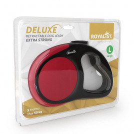 5M Deluxe Extra Strong Otomatik Gezdirme Kırmızı Large | Köpek Gezdirme Tasması 5M Deluxe Extra Strong Otomatik Gezdirme Kırmızı Large | Köpek Gezdirme Tasması