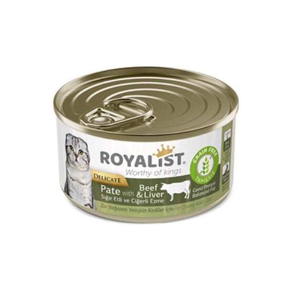 Royalist 80 Gr Delicate Biftek ve Ciğer Ezme | Yetişkin Kedi Maması