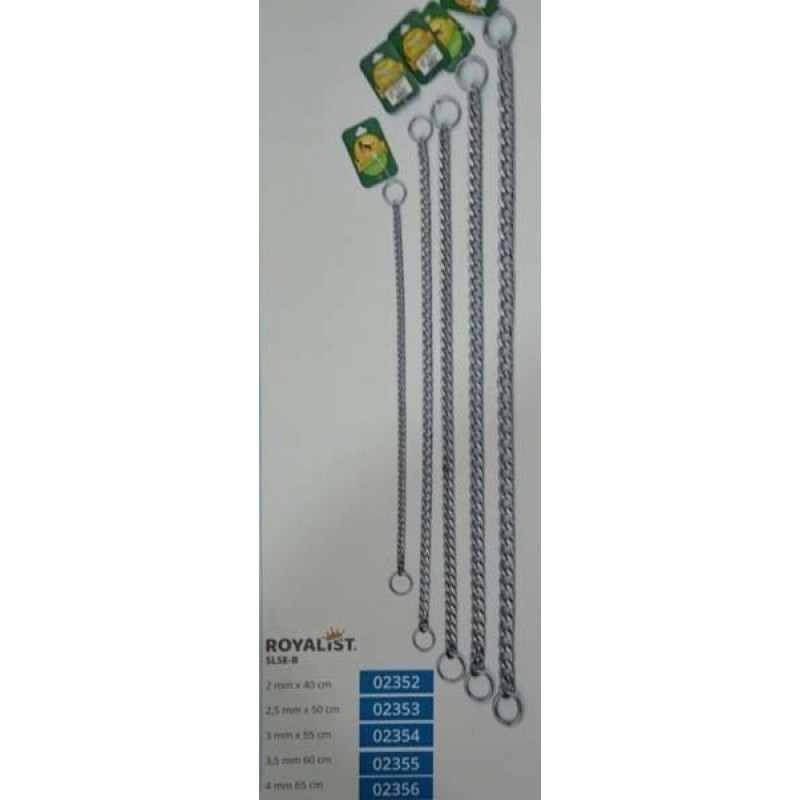 Royalist Slse-B594 Zincir Köpek Eğitim Tasması 3,5x60 Cm | Köpek Eğitim Tasması Royalist Slse-B594 Zincir Köpek Eğitim Tasması 3,5x60 Cm | Köpek Eğitim Tasması