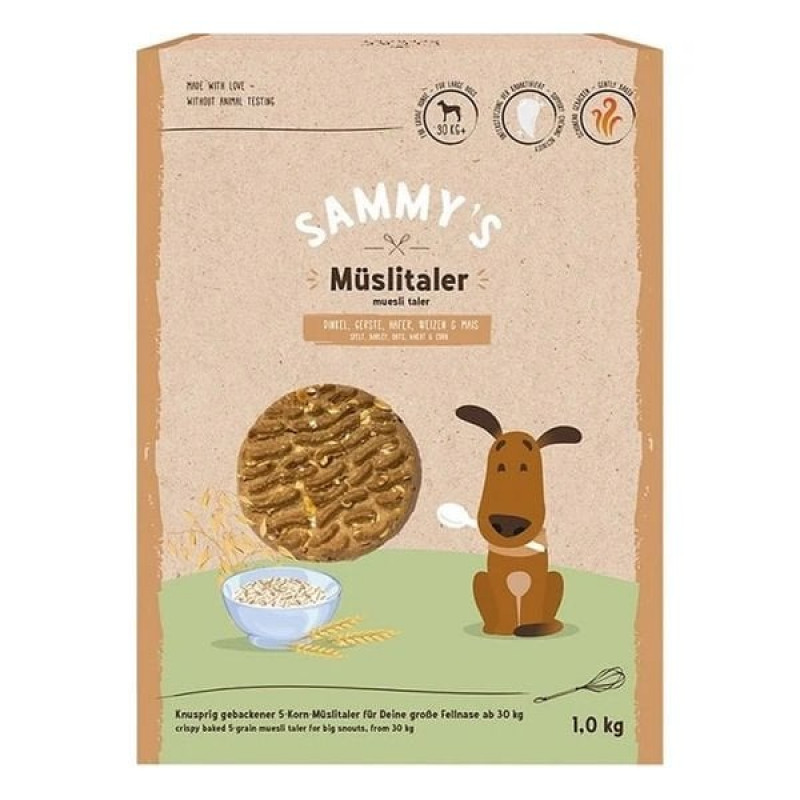 Sammy's 1 Kg Muesli Taler | Köpek Atıştırmalık Ödül Maması Sammy's 1 Kg Muesli Taler | Köpek Atıştırmalık Ödül Maması