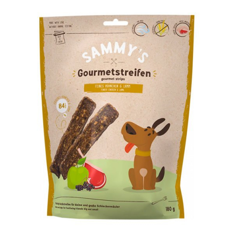 Sammy's Sammy's 180 Gr Gourmet Strips Tavuk ve Kuzu | Köpek Atıştırmalık Ödül Maması Sammy's Sammy's 180 Gr Gourmet Strips Tavuk ve Kuzu | Köpek Atıştırmalık Ödül Maması