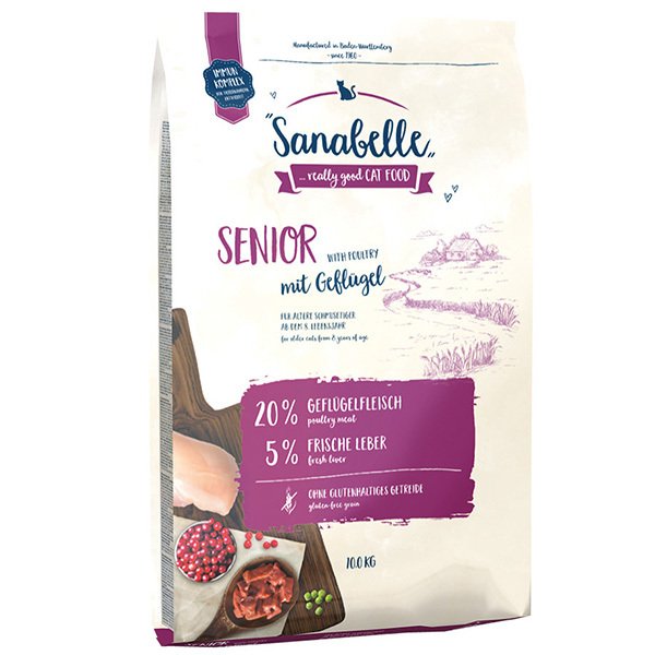 Sanabelle 10 Kg Senior Kümes Hayvanı | Yaşlı Kedi Kuru Maması