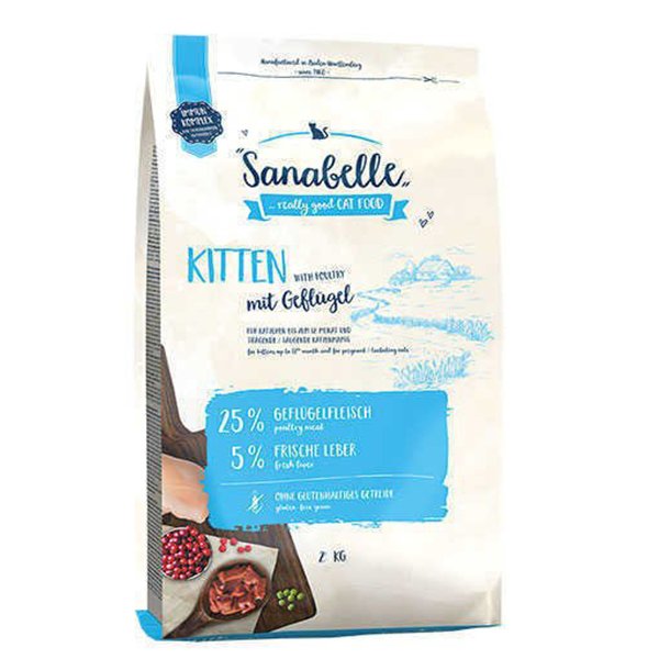 Sanabelle 2 Kg Kitten Glutensiz Hamile Anne Ve Yavru | Yavru Kedi Kuru Maması