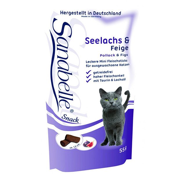Sanabelle 55 Gr Snack Kömür Balığı Ve İncirli | Kedi Bisküvi Ödül Maması