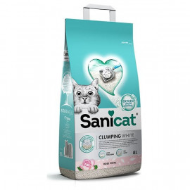 Sanicat 8 Lt Clumping White Topaklanan Kum Gül | Doğal Kedi Kumu Sanicat 8 Lt Clumping White Topaklanan Kum Gül | Doğal Kedi Kumu