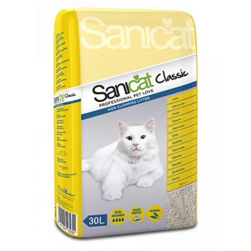 Sanicat 30 Lt Classic Ultra Absorbent Doğal Kedi Kumu | Doğal Kedi Kumu Sanicat 30 Lt Classic Ultra Absorbent Doğal Kedi Kumu | Doğal Kedi Kumu