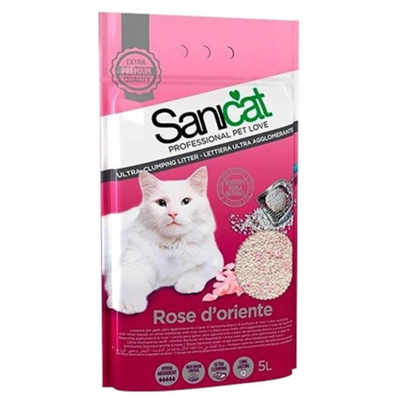 Sanicat 5 Lt Rose Bentonit Ultra Topaklaşan İnce Kedi Kumu | Doğal Kedi Kumu Sanicat 5 Lt Rose Bentonit Ultra Topaklaşan İnce Kedi Kumu | Doğal Kedi Kumu