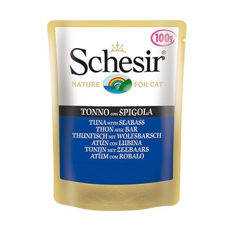 Schesir 100 Gr Ton Levrek | Yetişkin Kedi Maması Schesir 100 Gr Ton Levrek | Yetişkin Kedi Maması