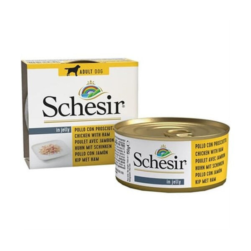 Schesir 150 Gr Jelly Jöle Jambonlu Tavuk | Yetişkin Köpek Konserve Maması Schesir 150 Gr Jelly Jöle Jambonlu Tavuk | Yetişkin Köpek Konserve Maması