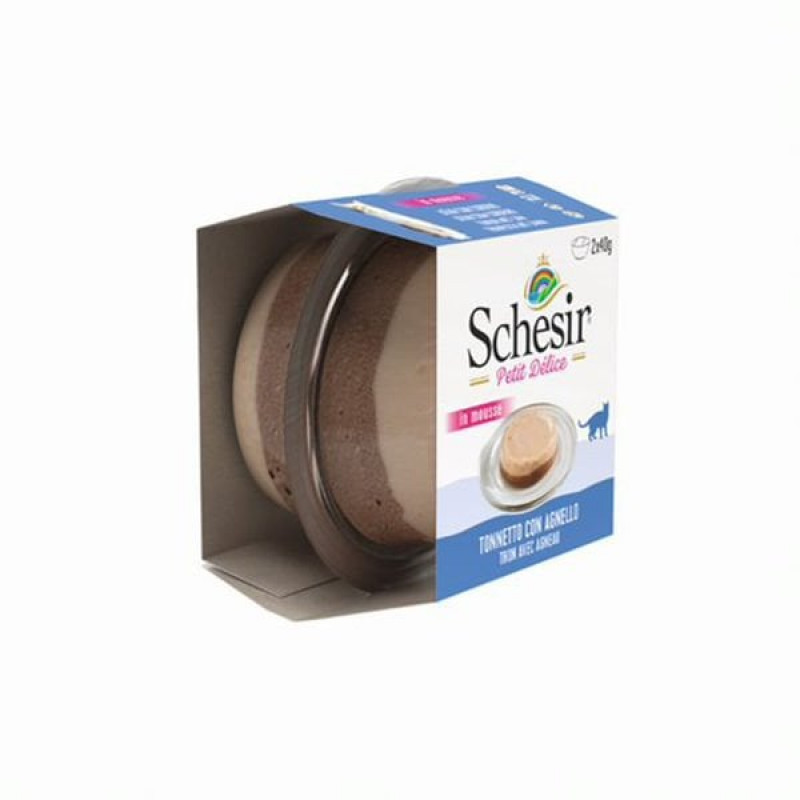 Schesir 2 Adet Delice Ton ve Kuzu 40 Gr | Yetişkin Kedi Maması