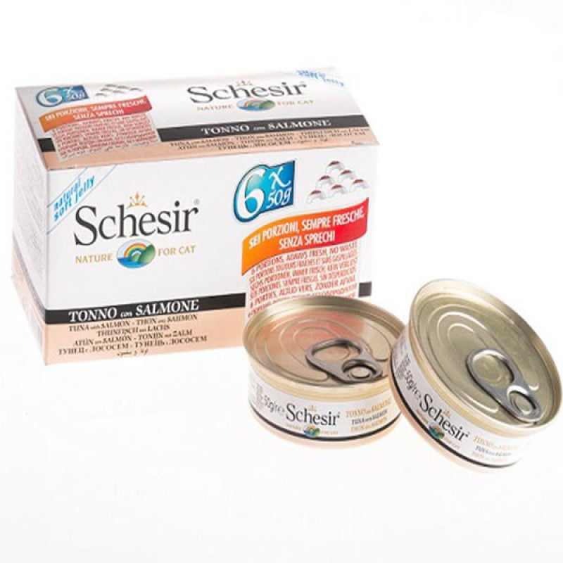 Schesir 6 Adet Gravy Tuna & Salmon 50 Gr | Yetişkin Kedi Maması Schesir 6 Adet Gravy Tuna & Salmon 50 Gr | Yetişkin Kedi Maması