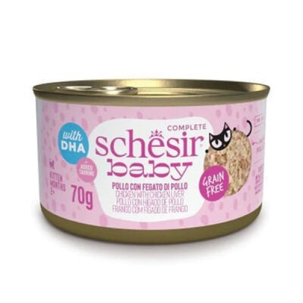 Schesir 70 Gr Baby Tavuk ve Ciğer | Tahılsız Kedi Yaş Maması