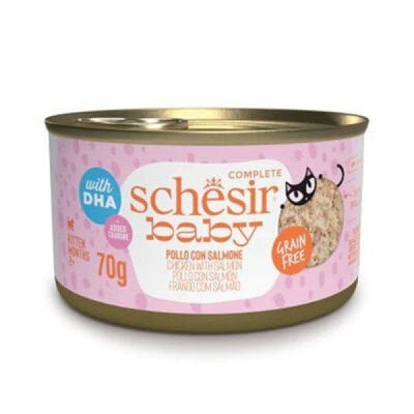 Schesir 70 Gr Baby Tavuk ve Somon | Yavru Kedi Maması