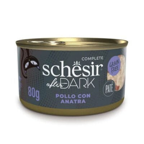 Schesir 80 Gr After Dark Pate Tavuk ve Ördek | Tahılsız Kedi Yaş Maması
