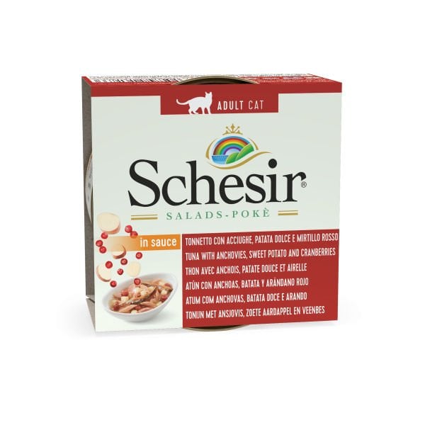 Schesir 85 Gr Salad Ton Hamsi ve Yaban Mersini | Yetişkin Kedi Maması