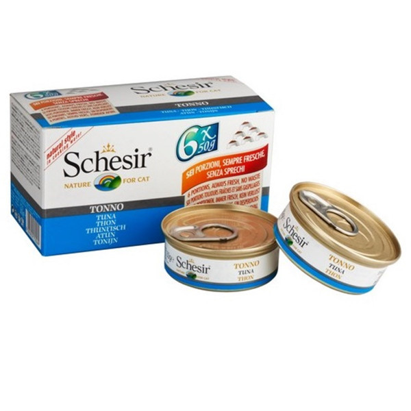 Schesir 6 Adet Tuna 50 Gr | Yetişkin Kedi Maması