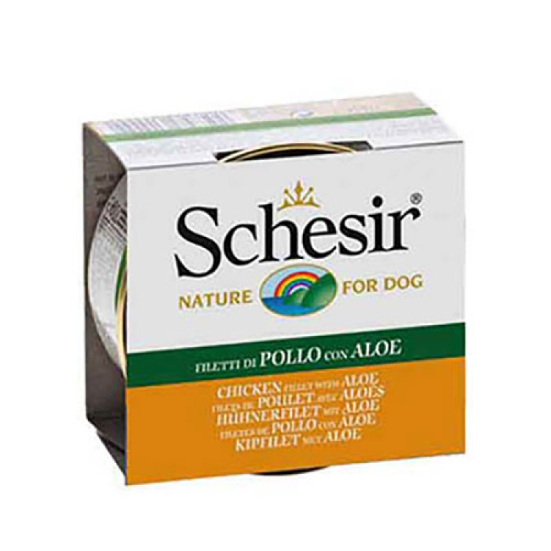 Schesir 6 Adet Tavuklu ve Aloeveralı Yetişkin 150 Gr | Yetişkin Köpek Konserve Maması Schesir 6 Adet Tavuklu ve Aloeveralı Yetişkin 150 Gr | Yetişkin Köpek Konserve Maması