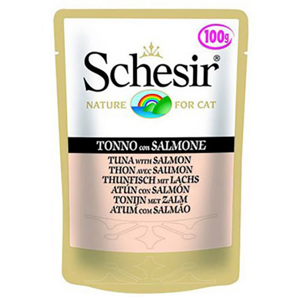 Schesir 6 Adet Tuna & Salmon 100 Gr | Balıklı Yaş Kedi Maması