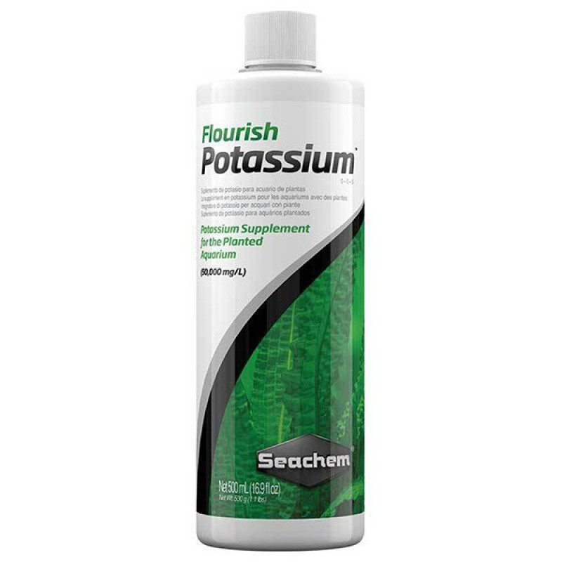 Seachem 500 Ml Flourish Potassium | Akvaryum Bitki Besini Seachem 500 Ml Flourish Potassium | Akvaryum Bitki Besini