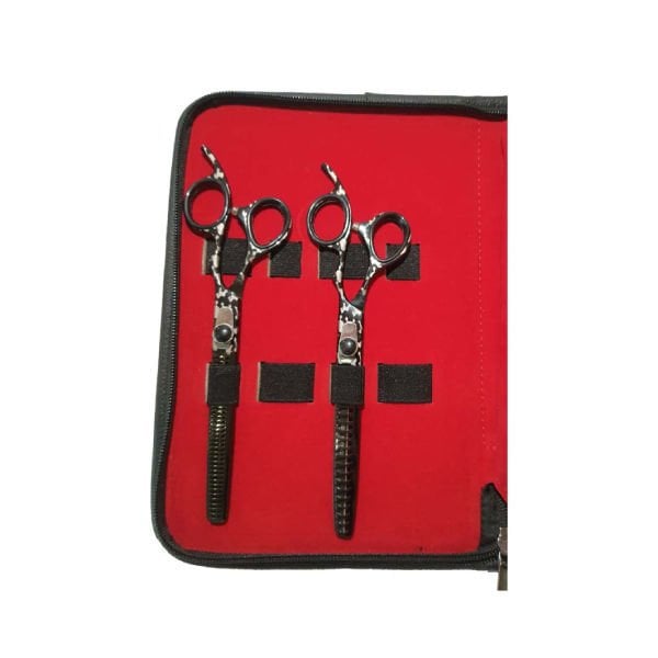 Sgroom 7 İnç 2 Adet Çantalı Tıraş Makas Seti Kamuflaj | Köpek Makası