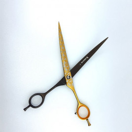 8 İnç %40 Eğri Makası Gold | Tüy Makası